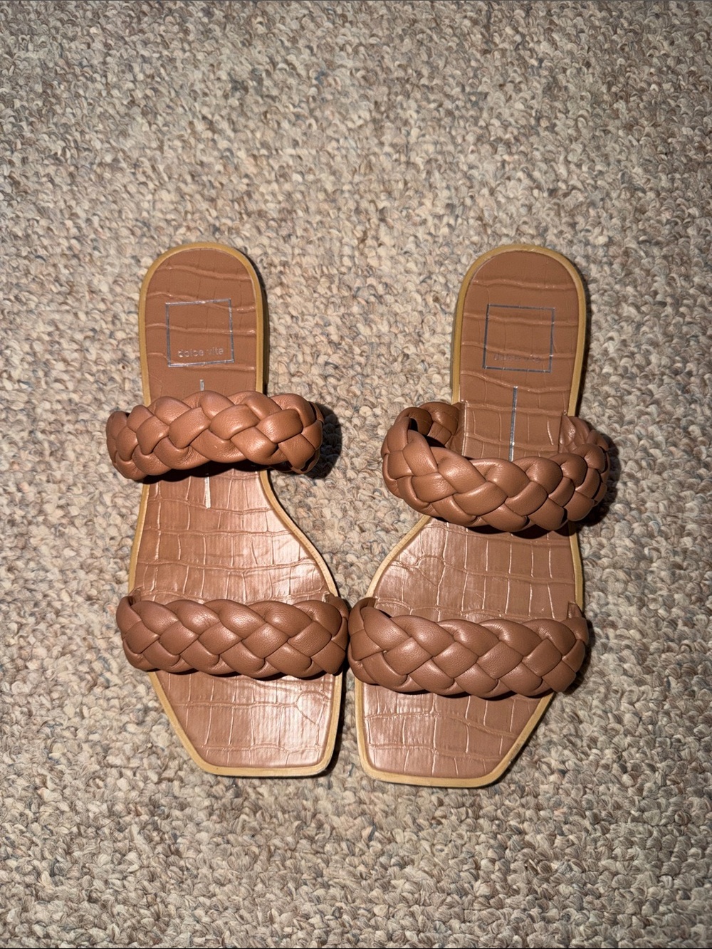 Dolce Vita Tan Slide Sandals - Women